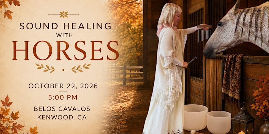 Sound Healing with Horses event flyer