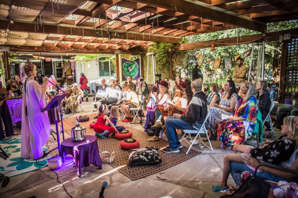The audience gathered for a performance at the June 2026 event