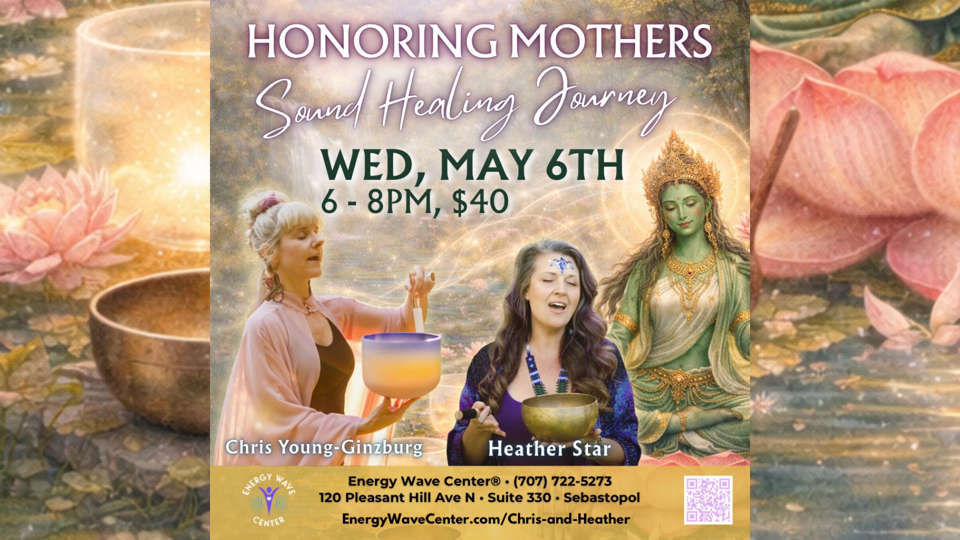 Honoring Mothers sound healing event artwork